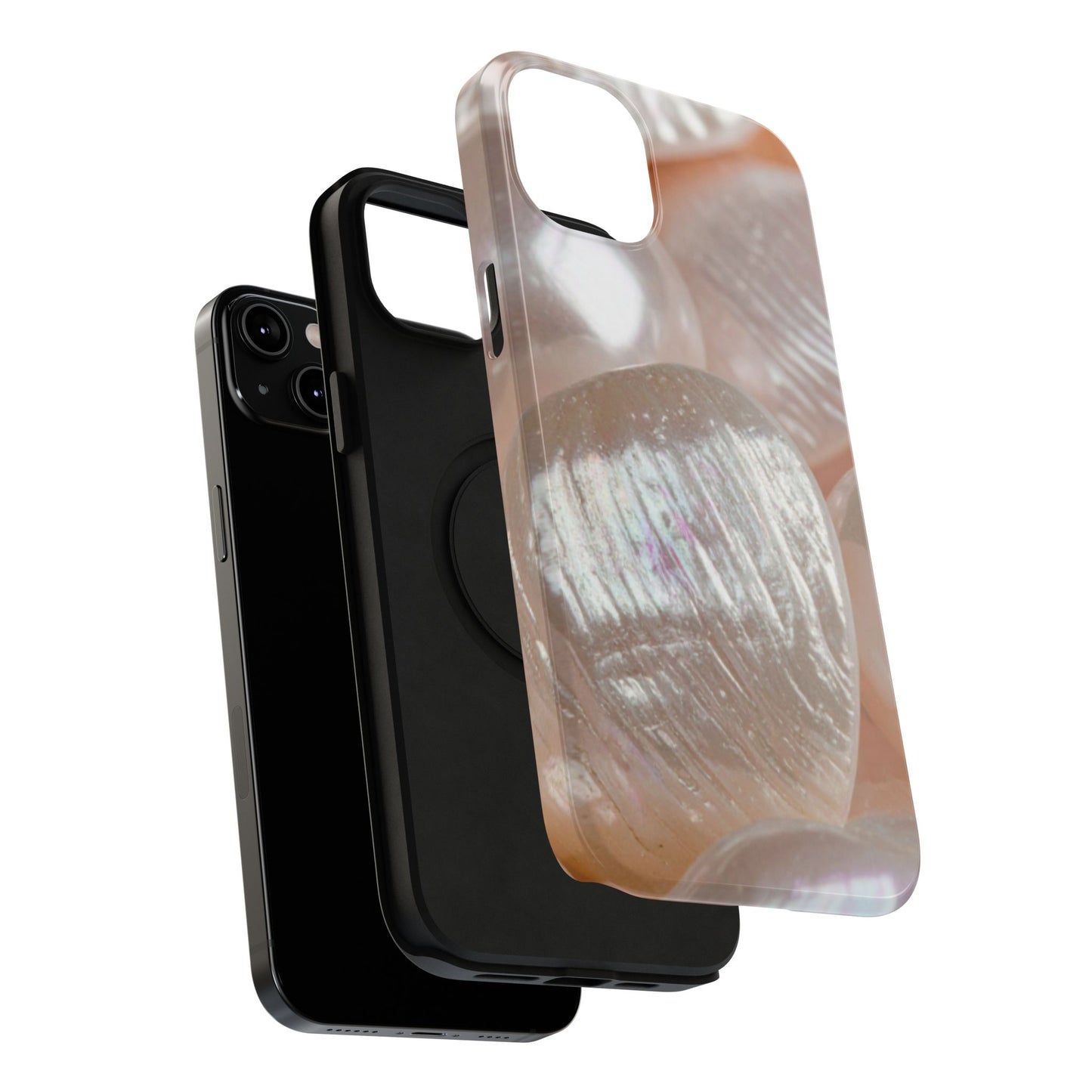 Impact-Resistant Phone Case – Blush Pearl