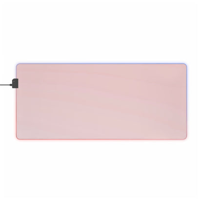 Gaming LED Desk Mat – Soft Blush