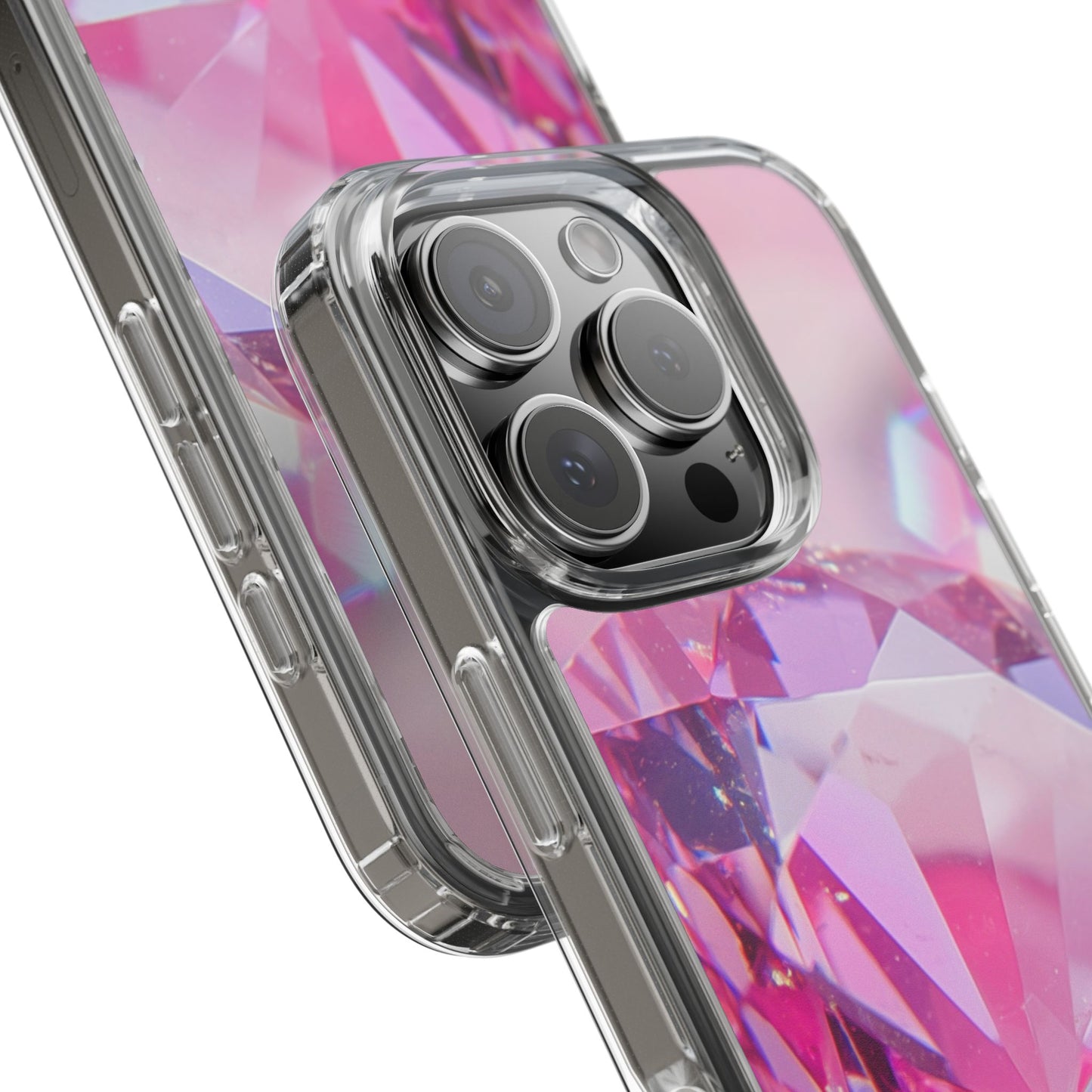 Clear Phone Case – Pink Ice
