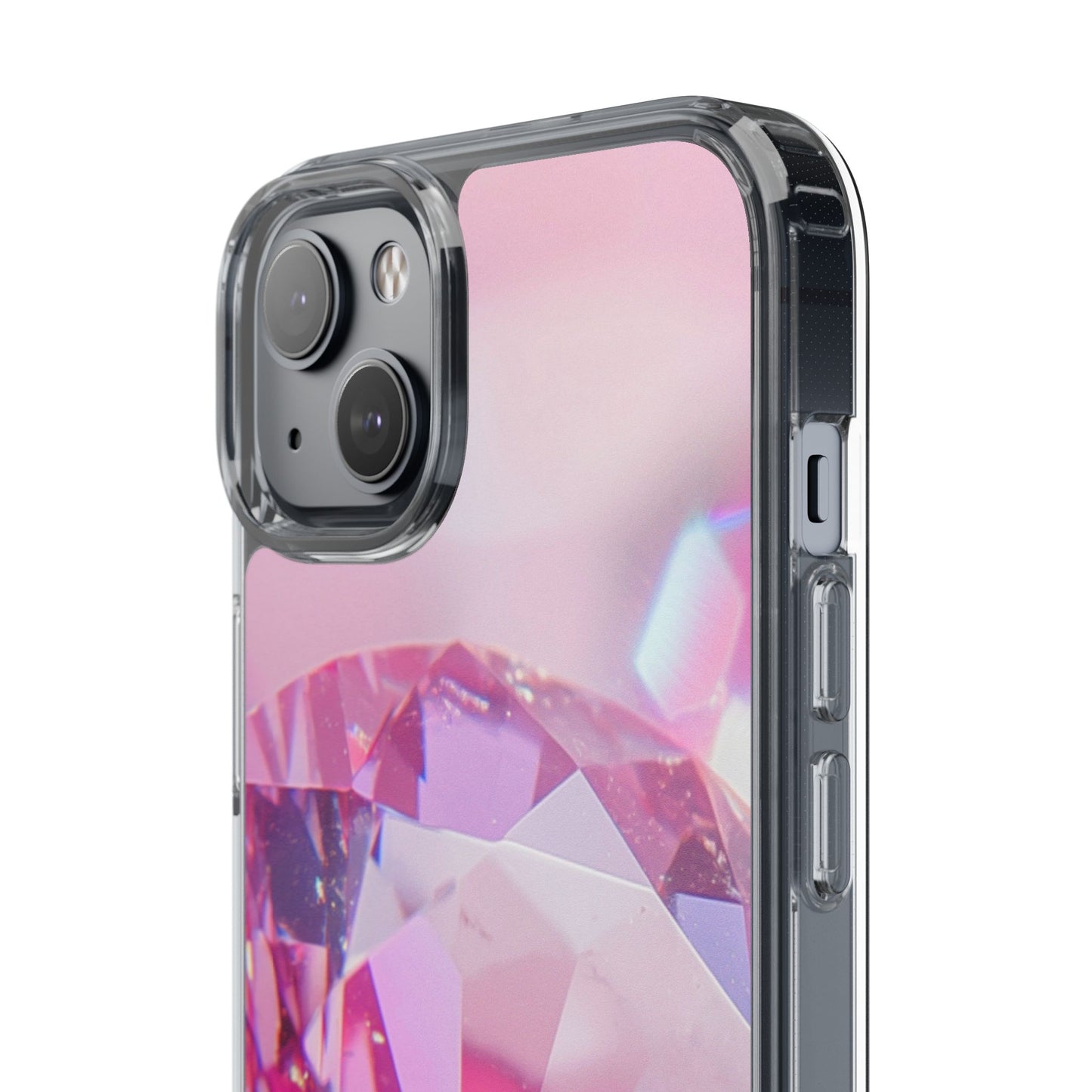 Clear Phone Case – Pink Ice