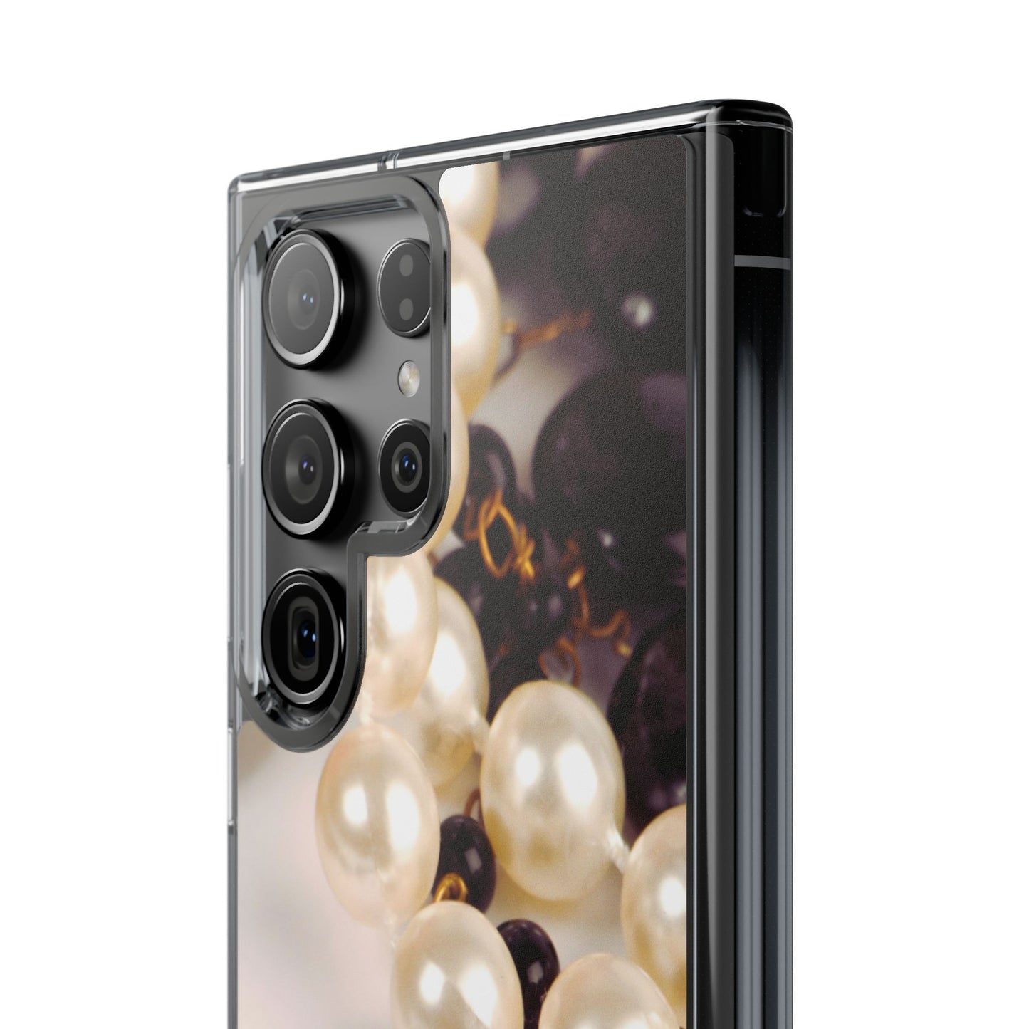 Clear Phone Case – Noir Pearl