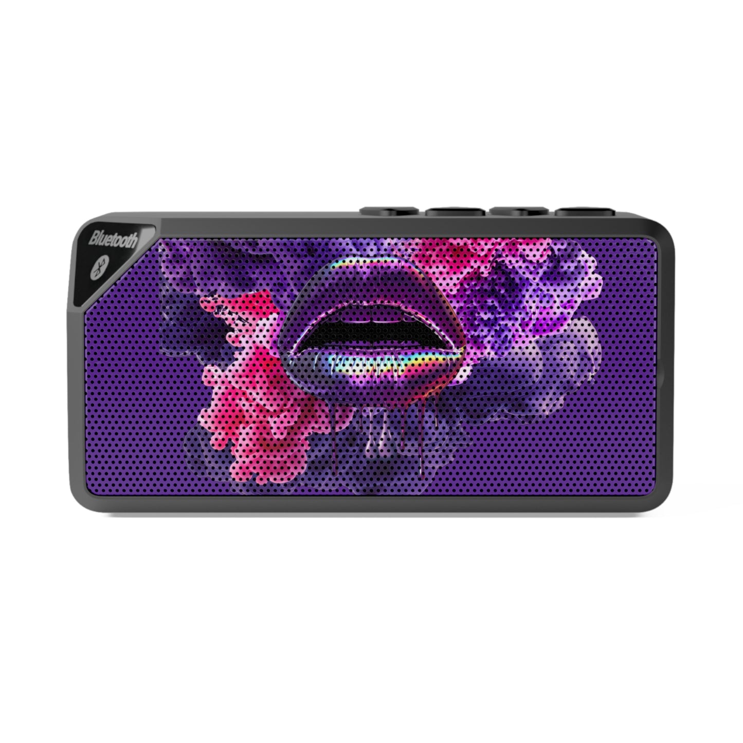 Portable Bluetooth Speaker – Purple Haze Lips