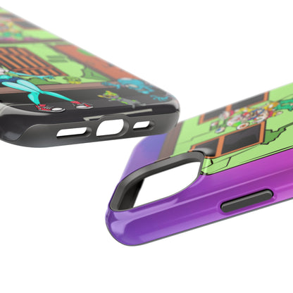 Zombie Arcade Phone Case — Colorful Cartoon Horror Impact-Resistant iPhone Cover