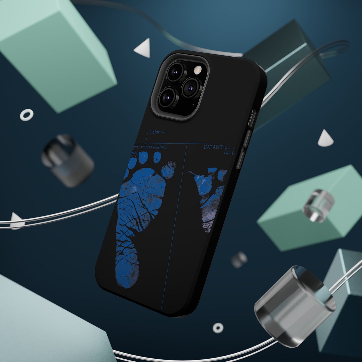 Wireless-Charging Compatible Case – Mom’s Little Blue Footprints