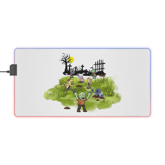 Gaming LED Desk Mat – Graveyard Shift
