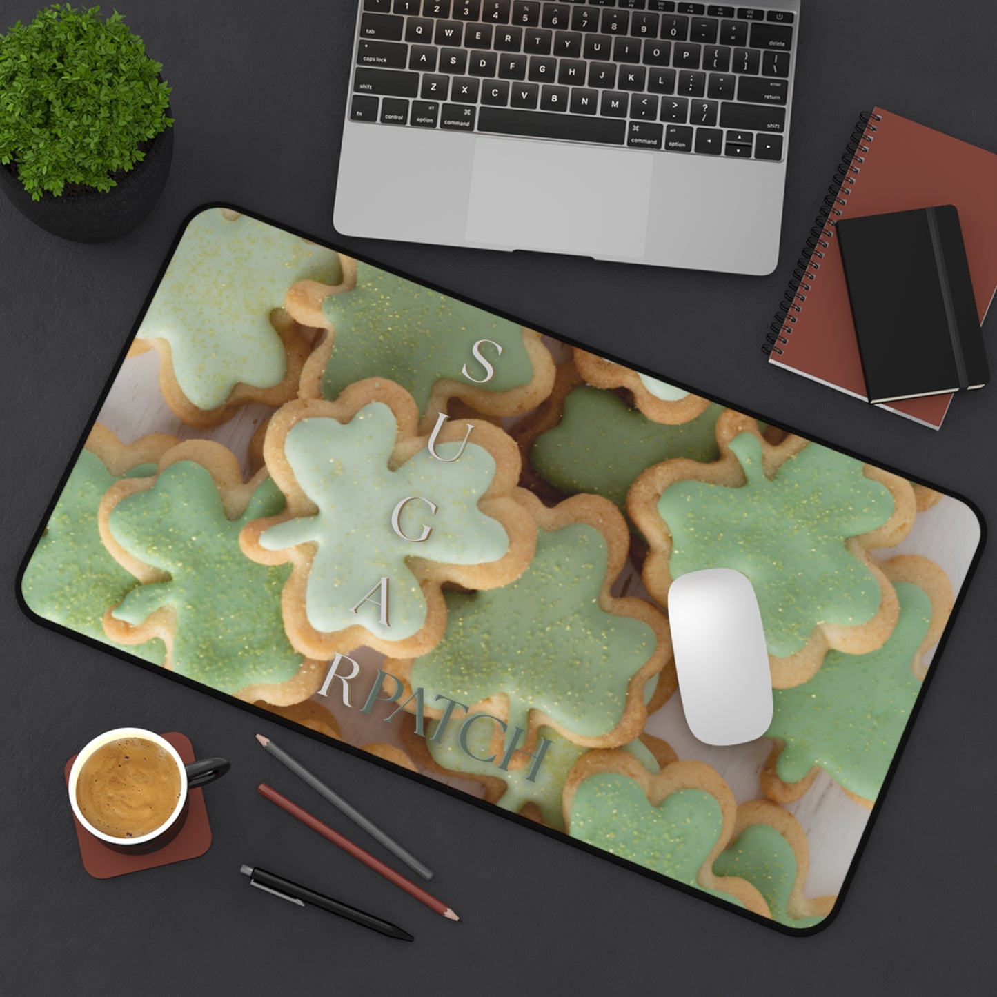Neoprene Desk Mat – Sugar Patch