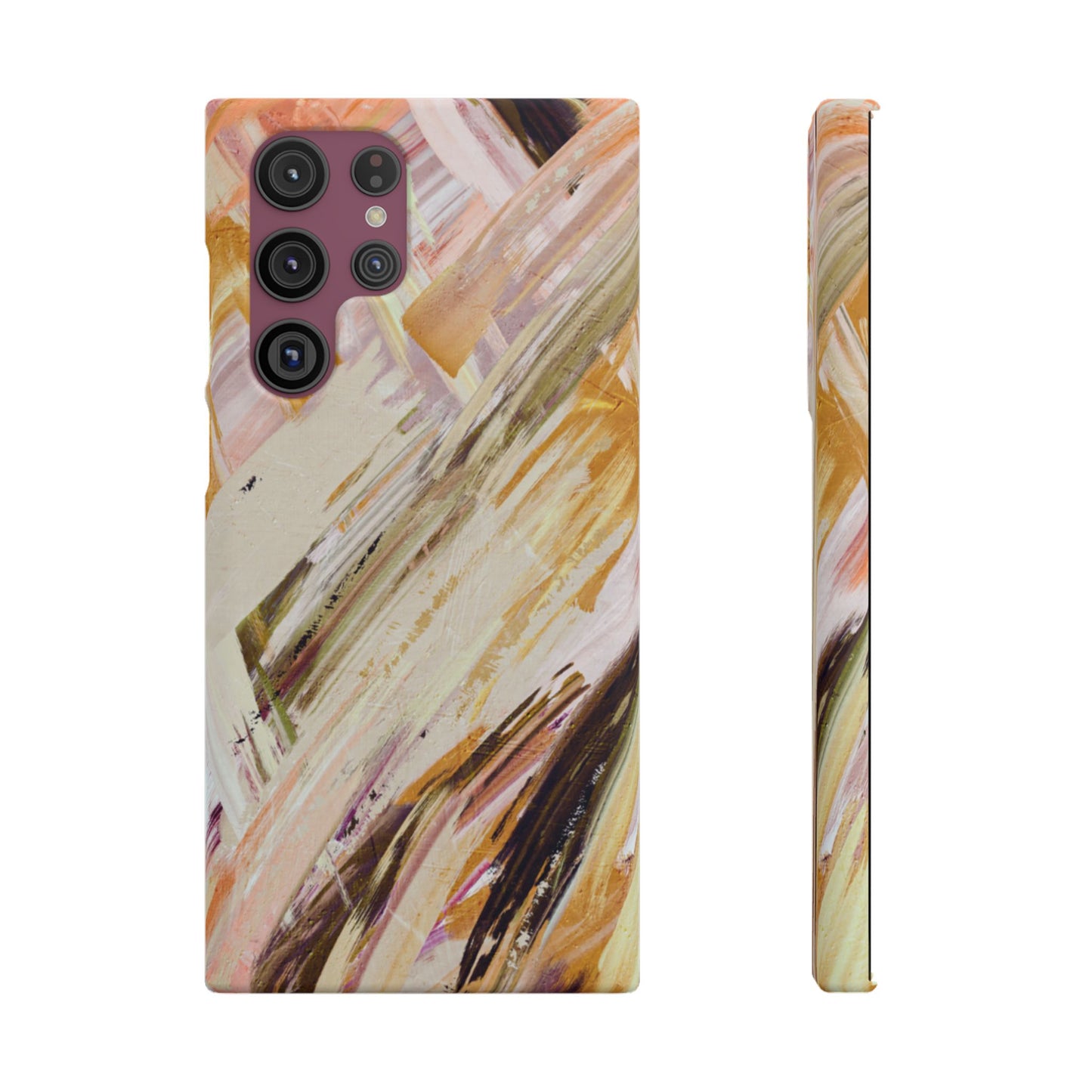 Snap Phone Case – Brush & Bronze