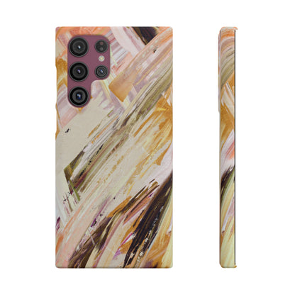 Snap Phone Case – Brush & Bronze