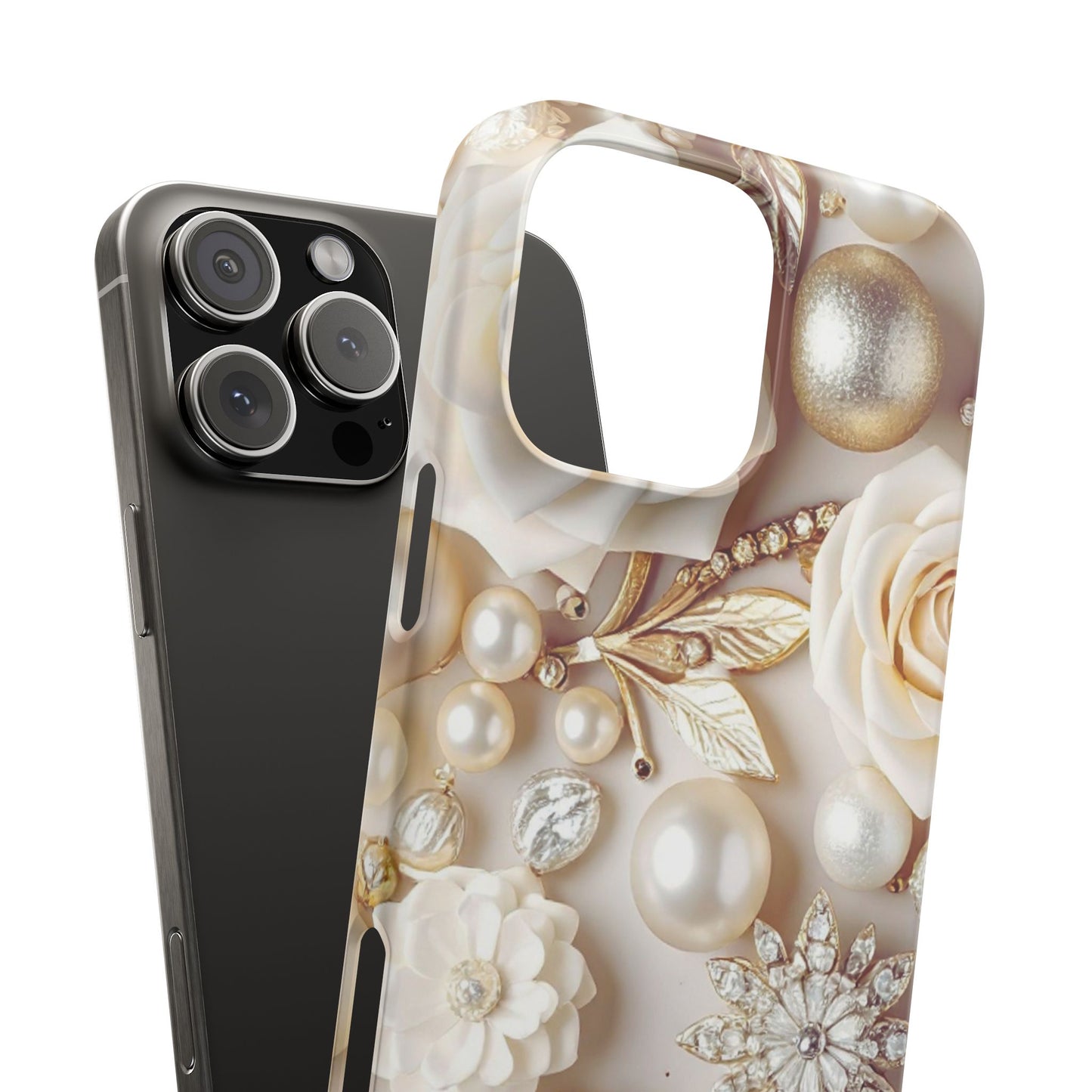 Snap Phone Case – Ivory Opulence