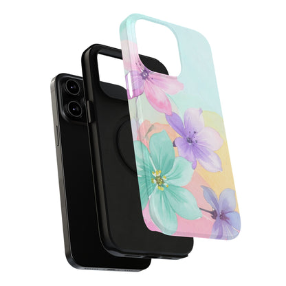 Impact-Resistant Phone Case – Water Petal