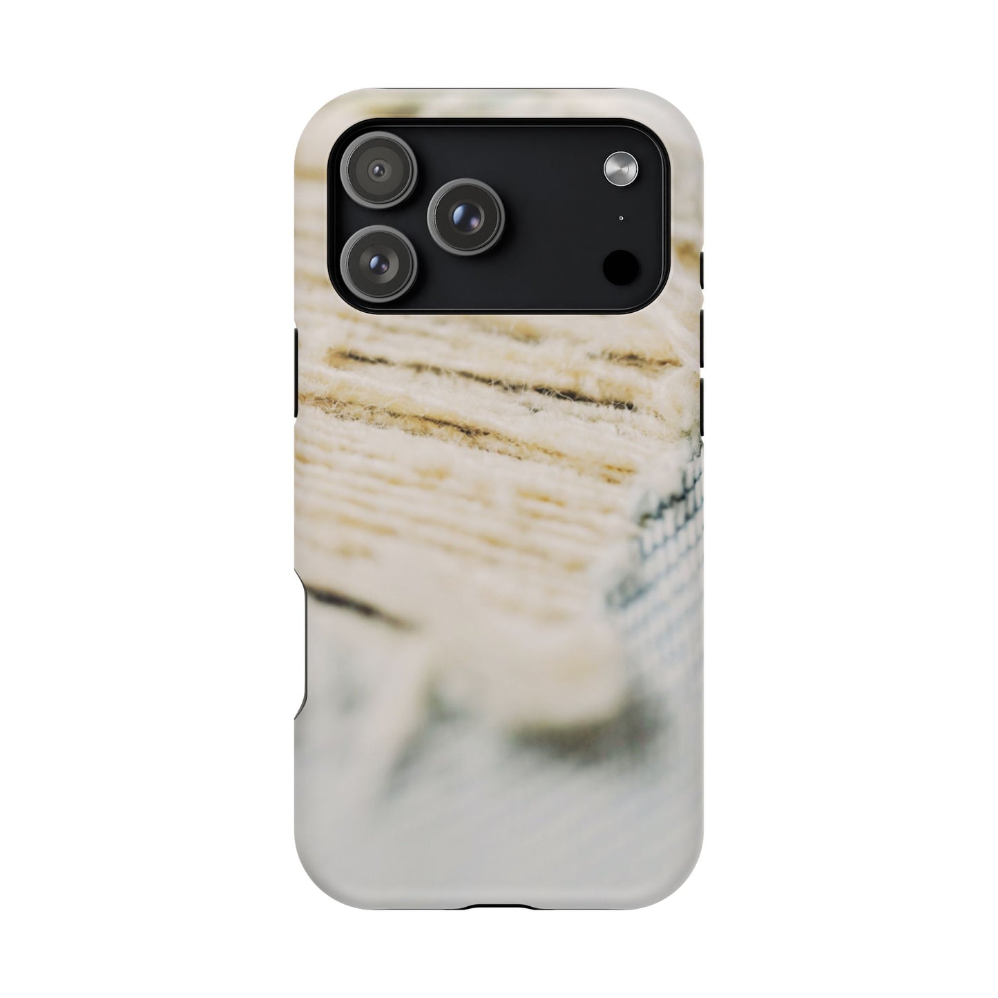 Impact-Resistant Phone Case – Woven Warmth
