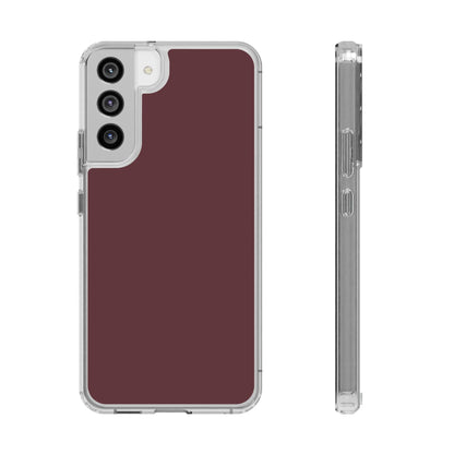 Clear Phone Case – Mulled Wine – Compatible with iPhone 13–17 & Samsung Galaxy S25–S26 Series