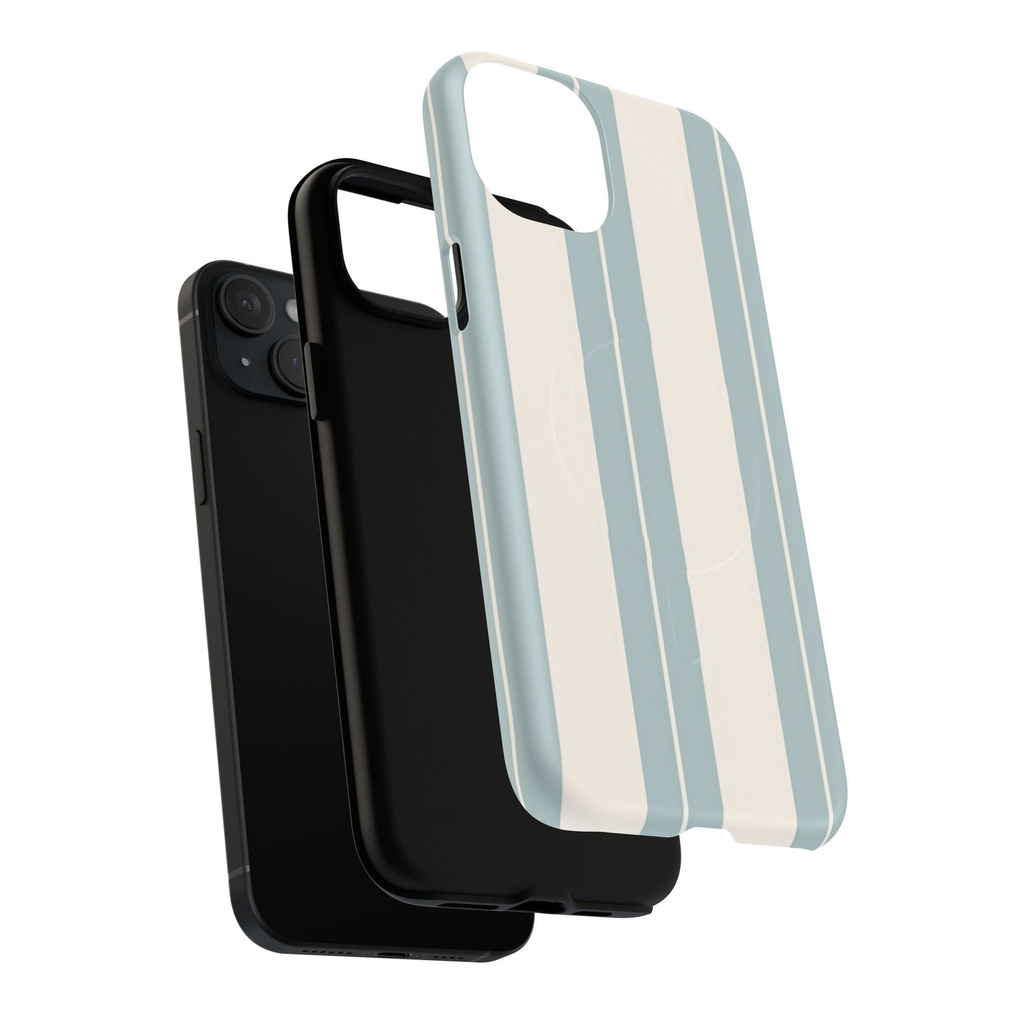 Protective Magnetic Phone Case - Coastal Stripe