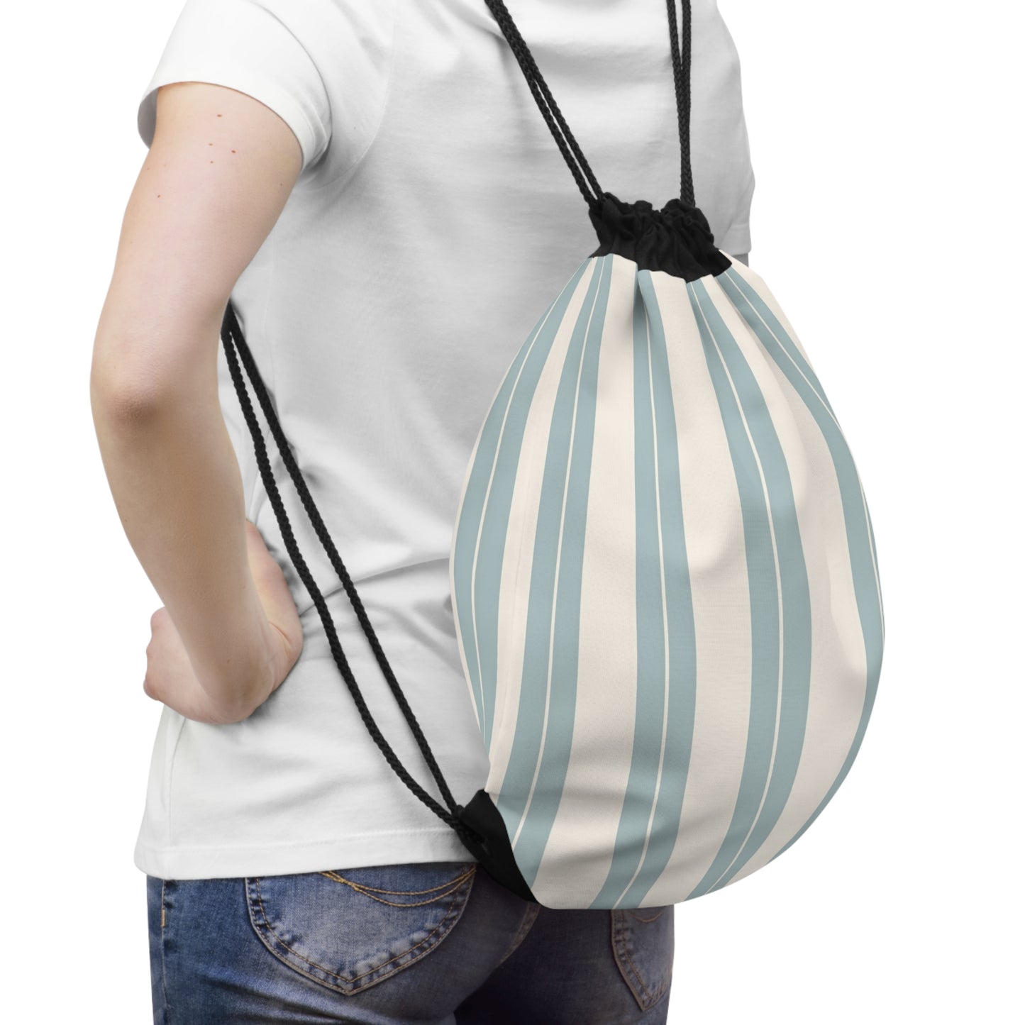 Drawstring Bag – Coastal Stripe