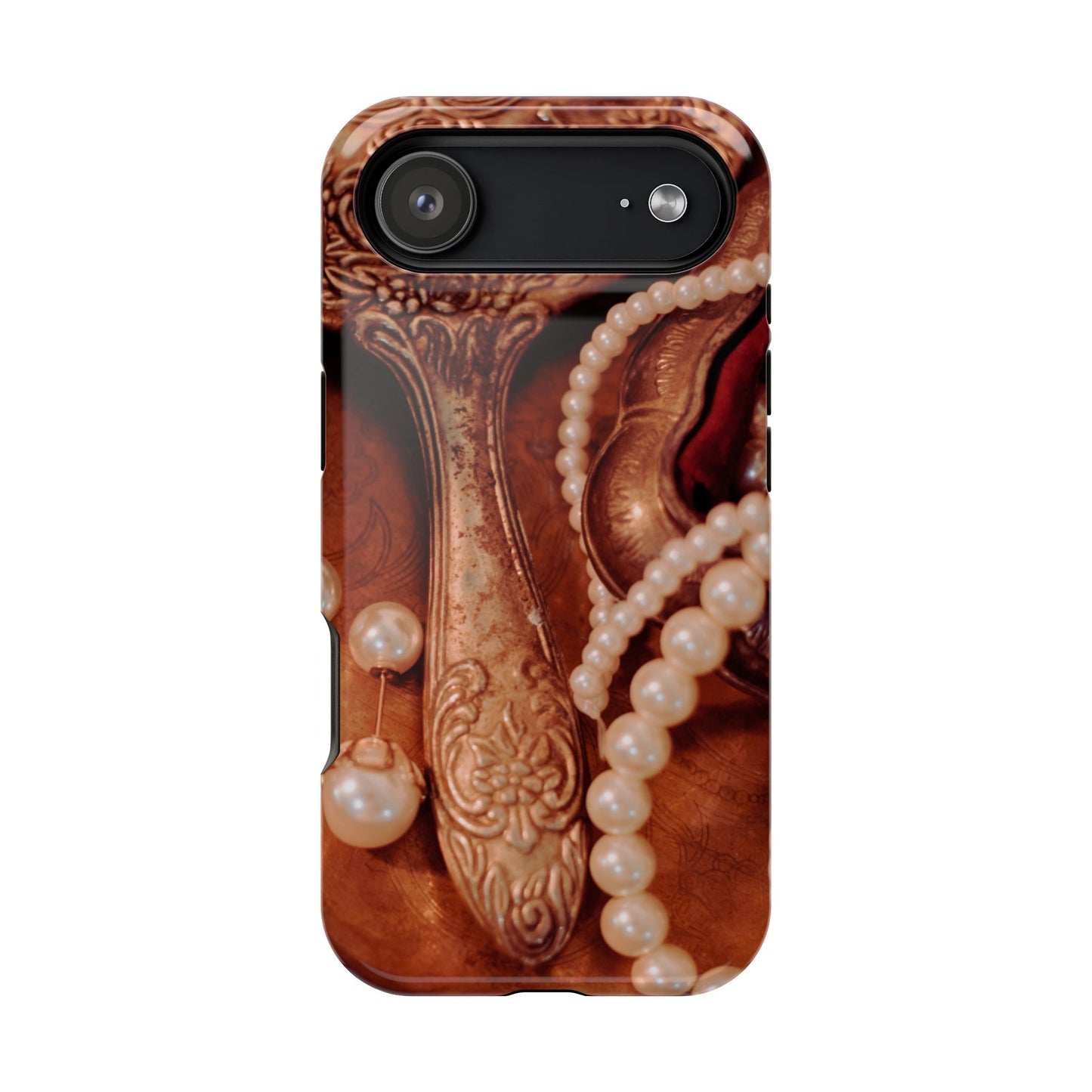 Impact-Resistant Phone Case – Bronze Vanity