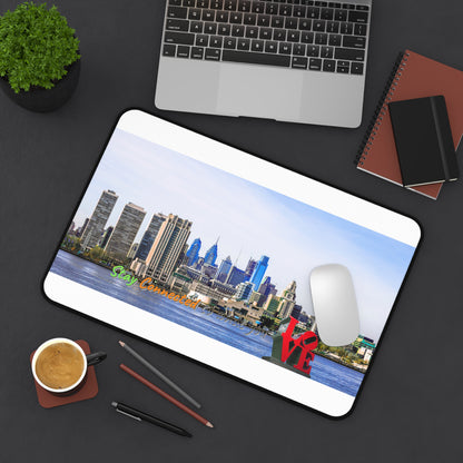 Neoprene Desk Mat – Non-Slip Philly Skyline Workspace Upgrade