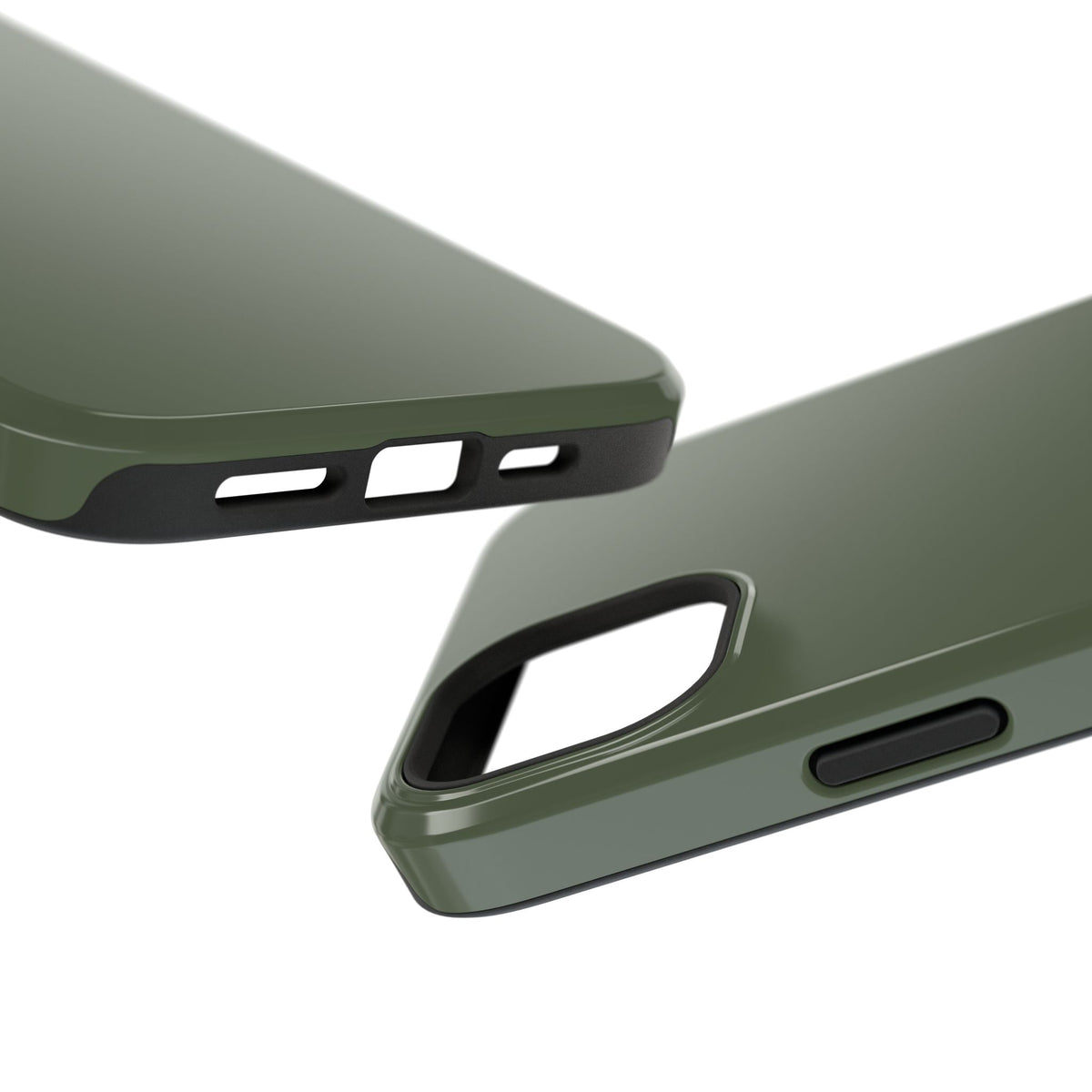 Impact-Resistant Phone Case — Military Green Protective Shockproof Cover
