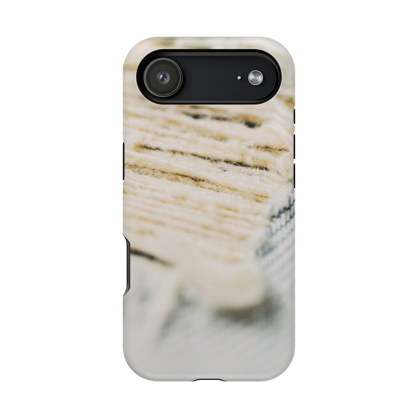 Impact-Resistant Phone Case – Woven Warmth