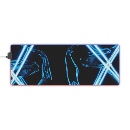 Gaming LED Desk Mat – Neon Anarchy