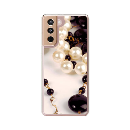 Clear Phone Case – Noir Pearl