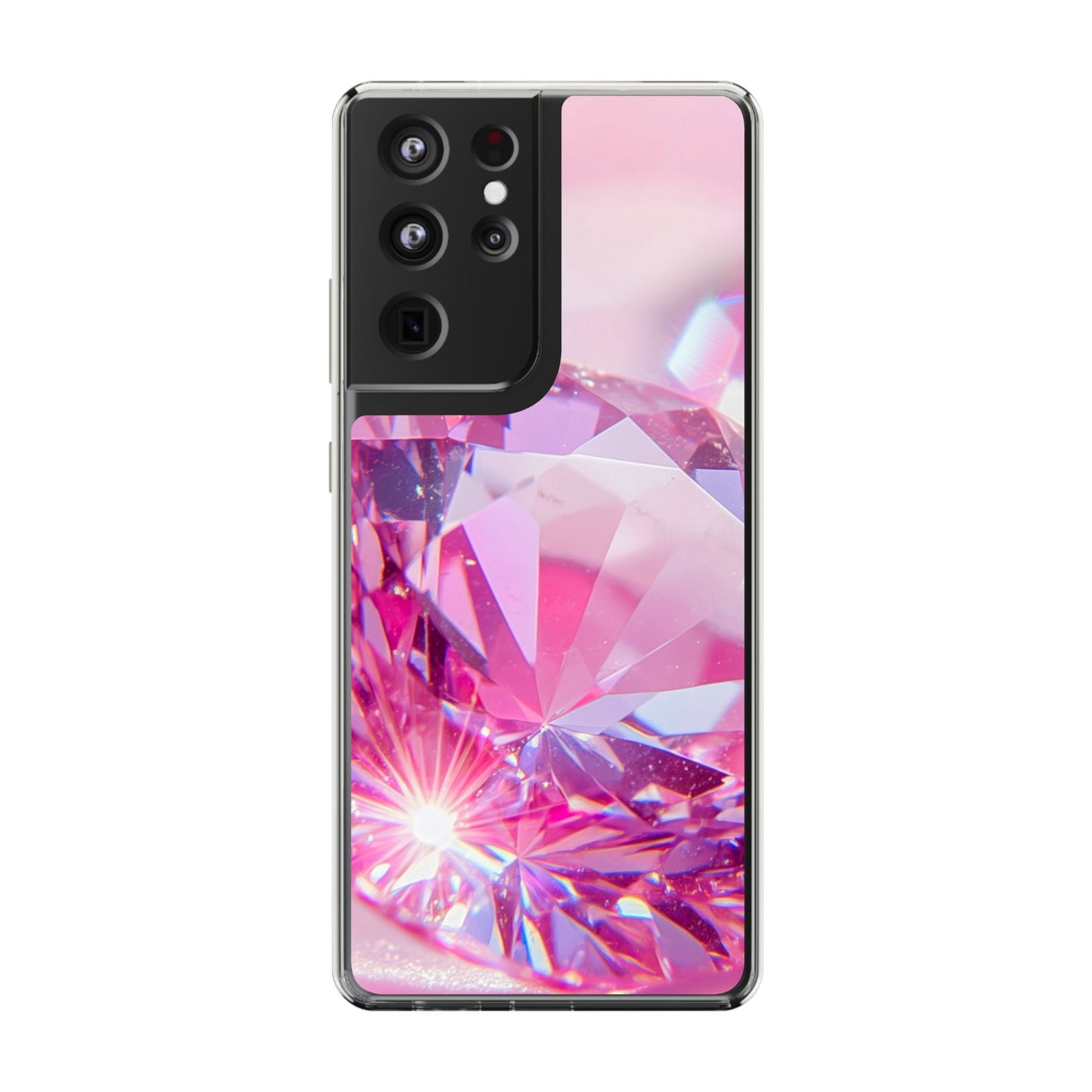Clear Phone Case – Pink Ice