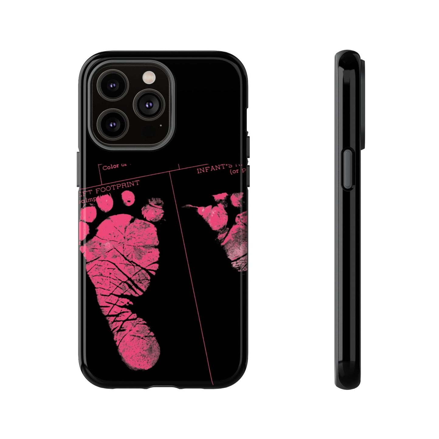 Protective Phone Case – Mom’s Little Pink Footprints