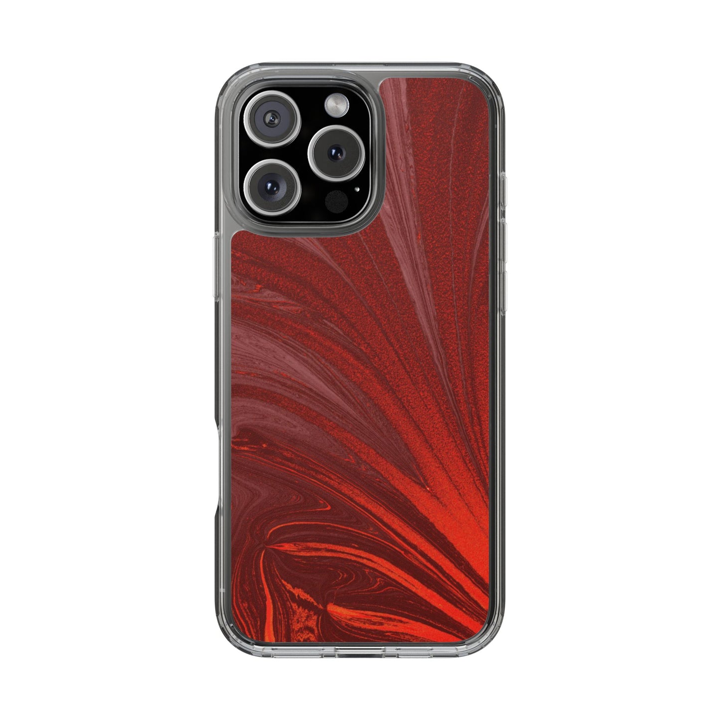 Clear Phone Case – Crimson Current
