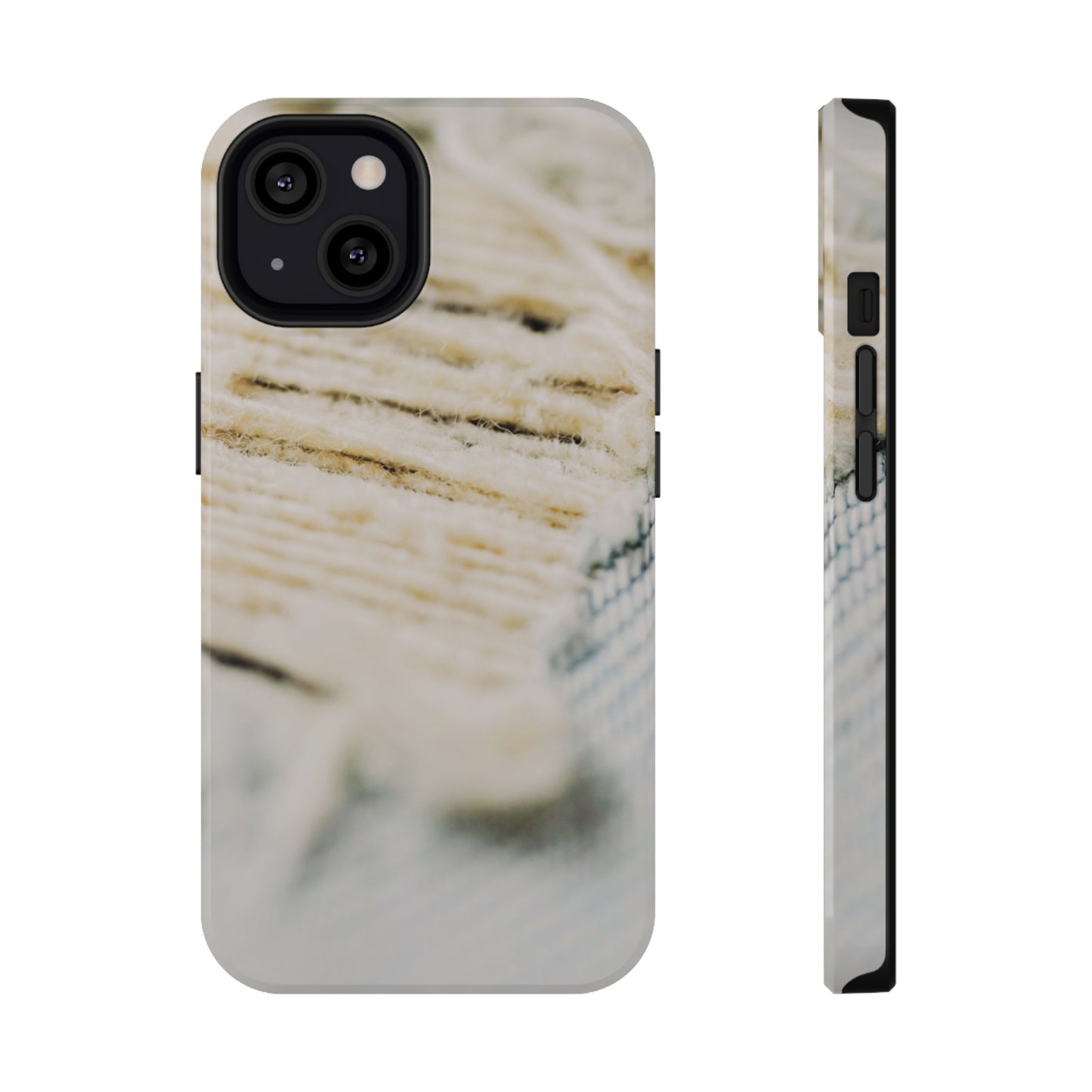 Impact-Resistant Phone Case – Woven Warmth
