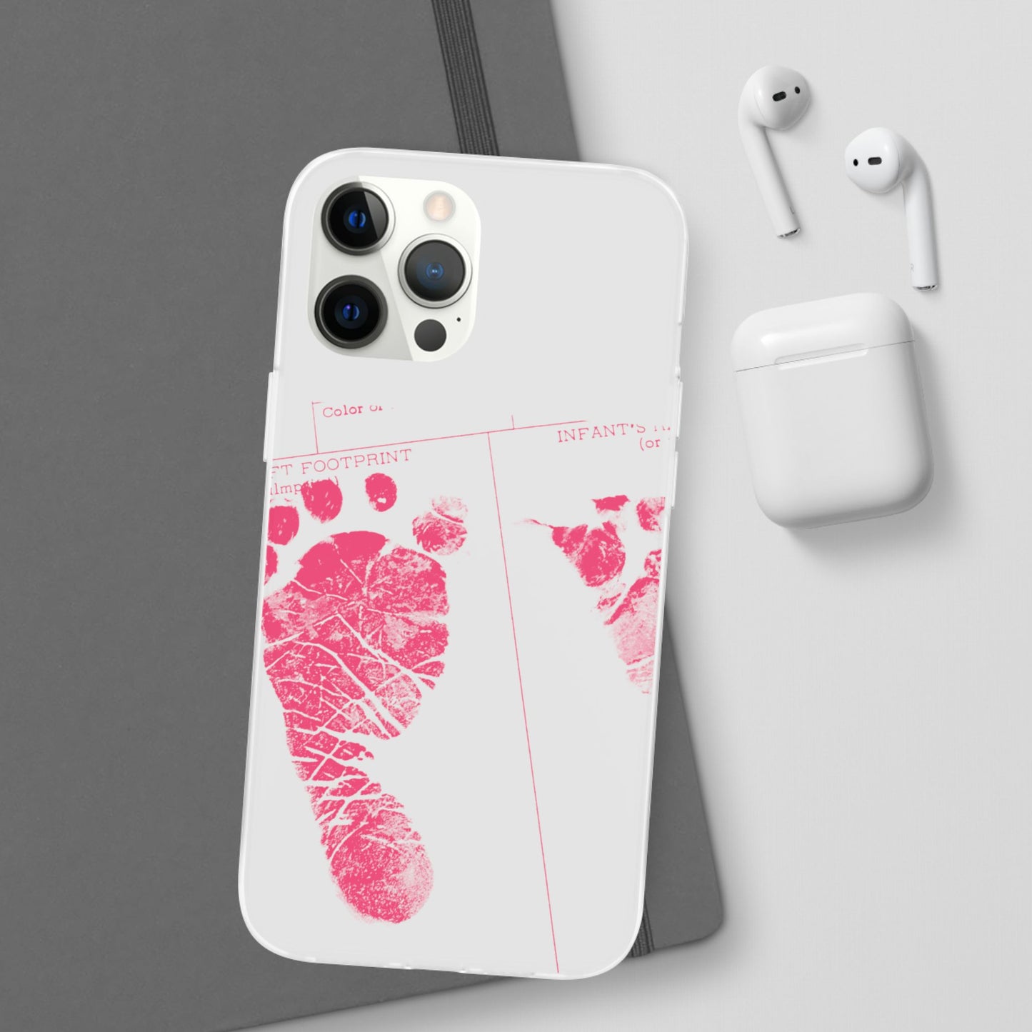 Flexi Case – Mom’s Little Pink Footprints