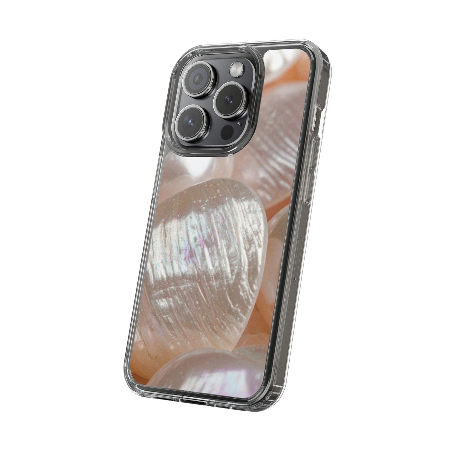 Clear Phone Case – Blush Pearl