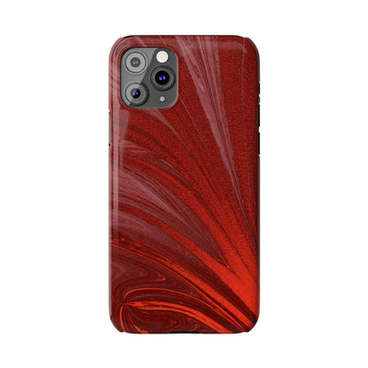 Slim Phone Case — Crimson Current