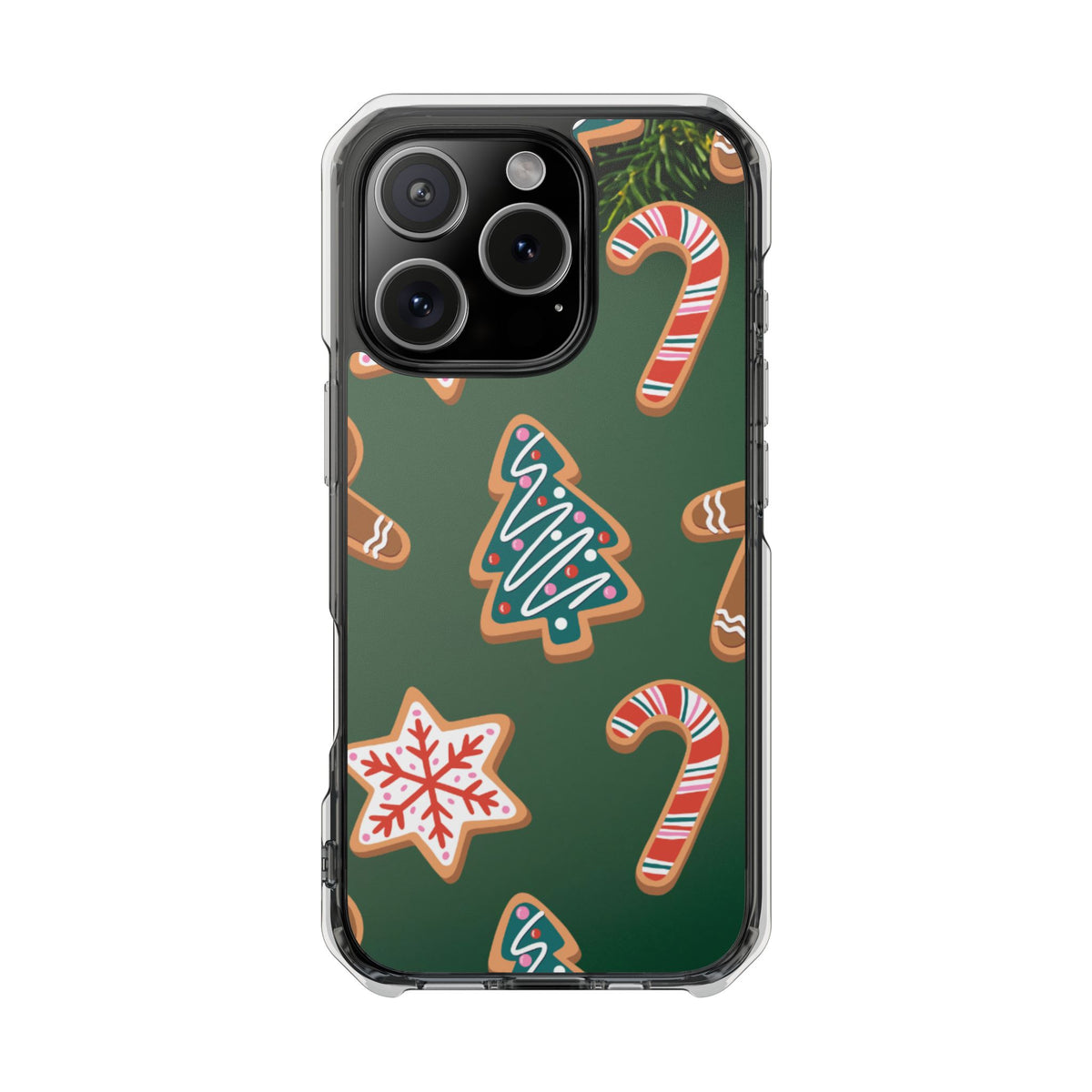Clear Magnetic Phone Case – Cookie Season – Compatible with iPhone 14–17 Series