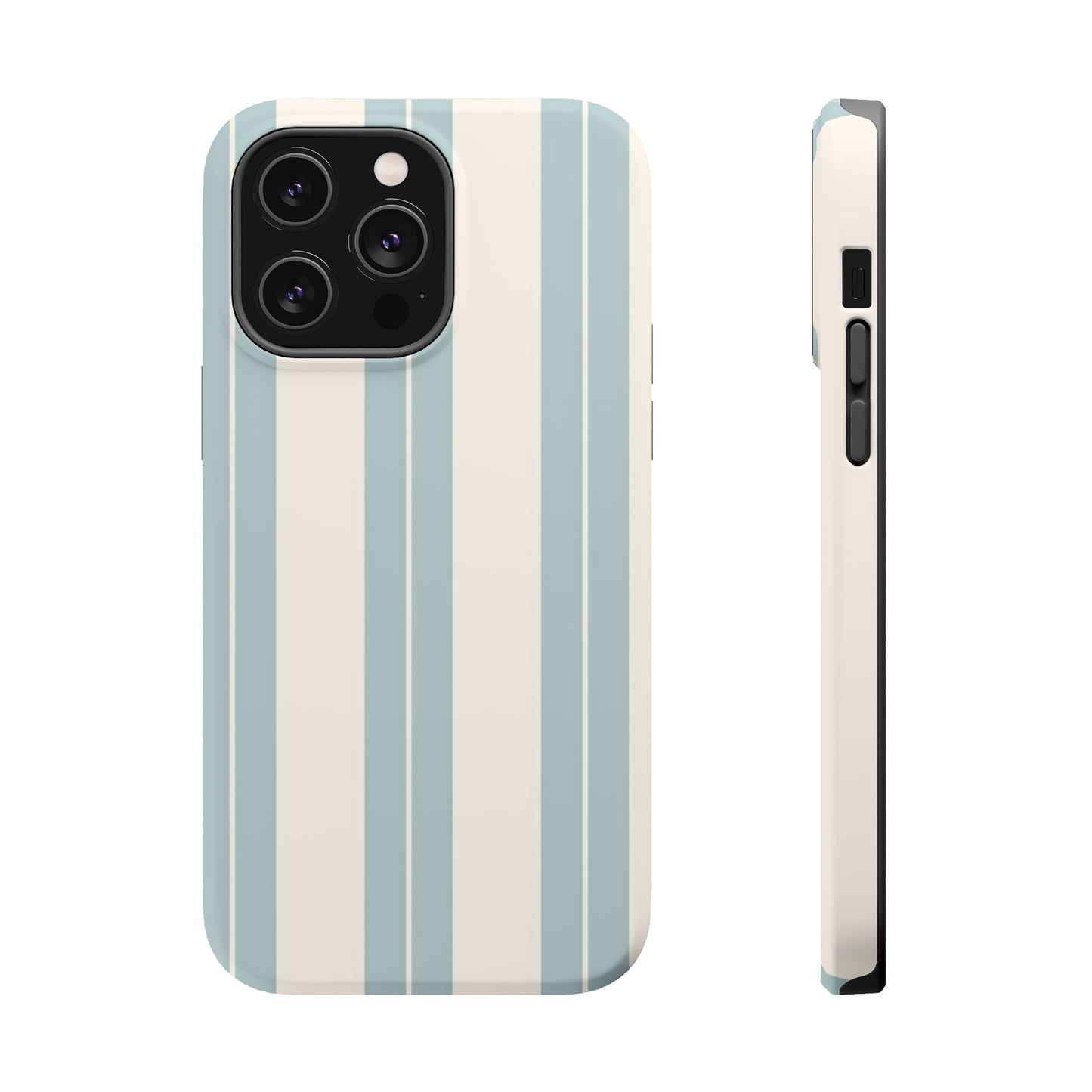 Wireless-Charging Compatible Case – Coastal Stripe