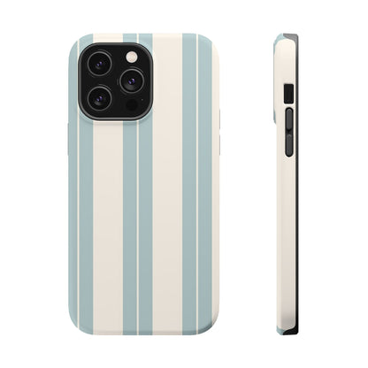Wireless-Charging Compatible Case – Coastal Stripe