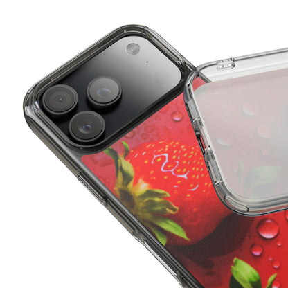 Clear Phone Case – Strawberry Drip