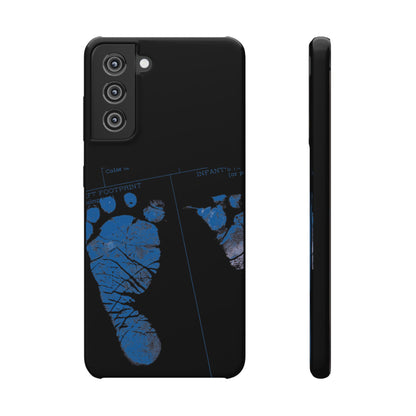 Snap Phone Case – Mom’s Little Blue Footprints