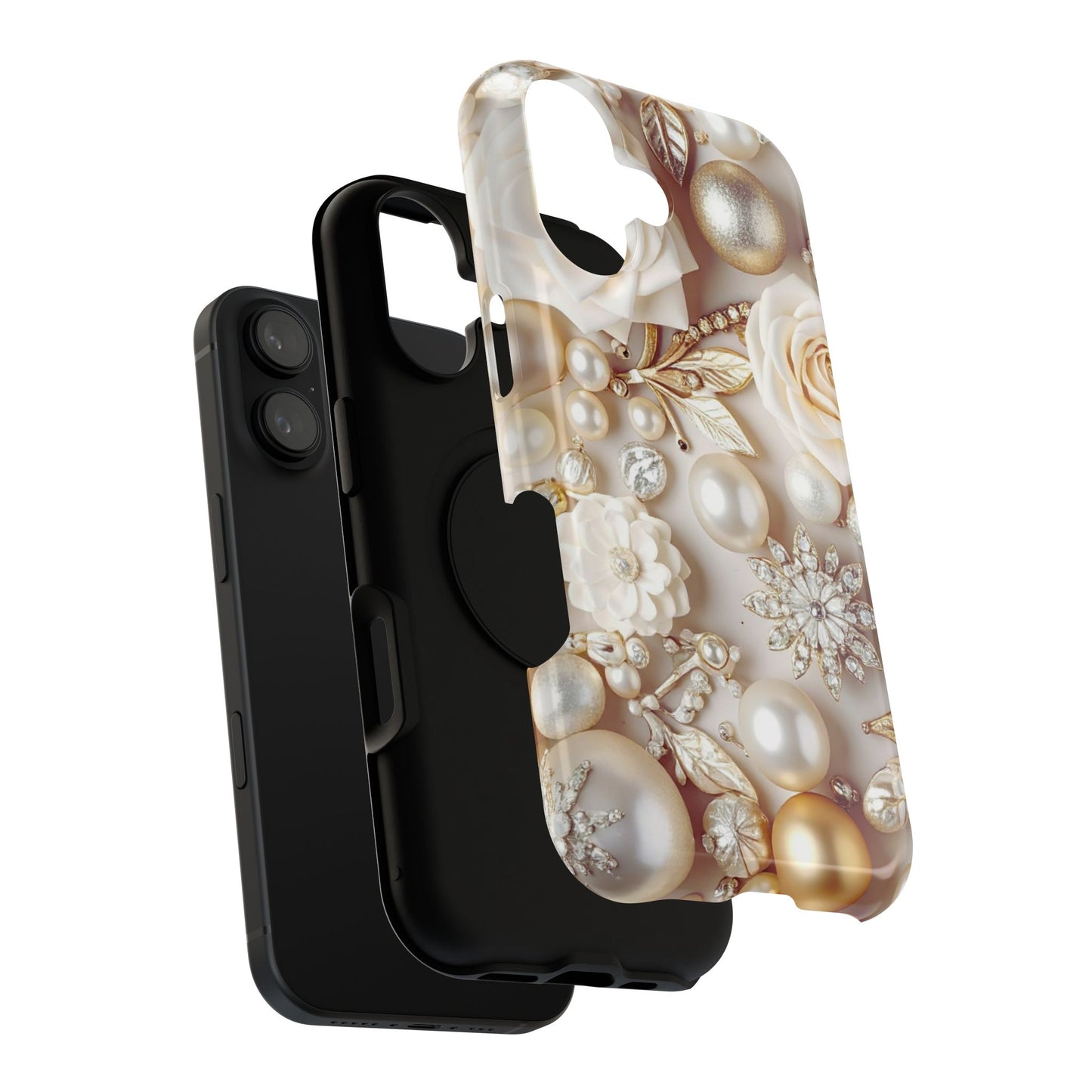 Impact-Resistant Phone Case – Ivory Opulence