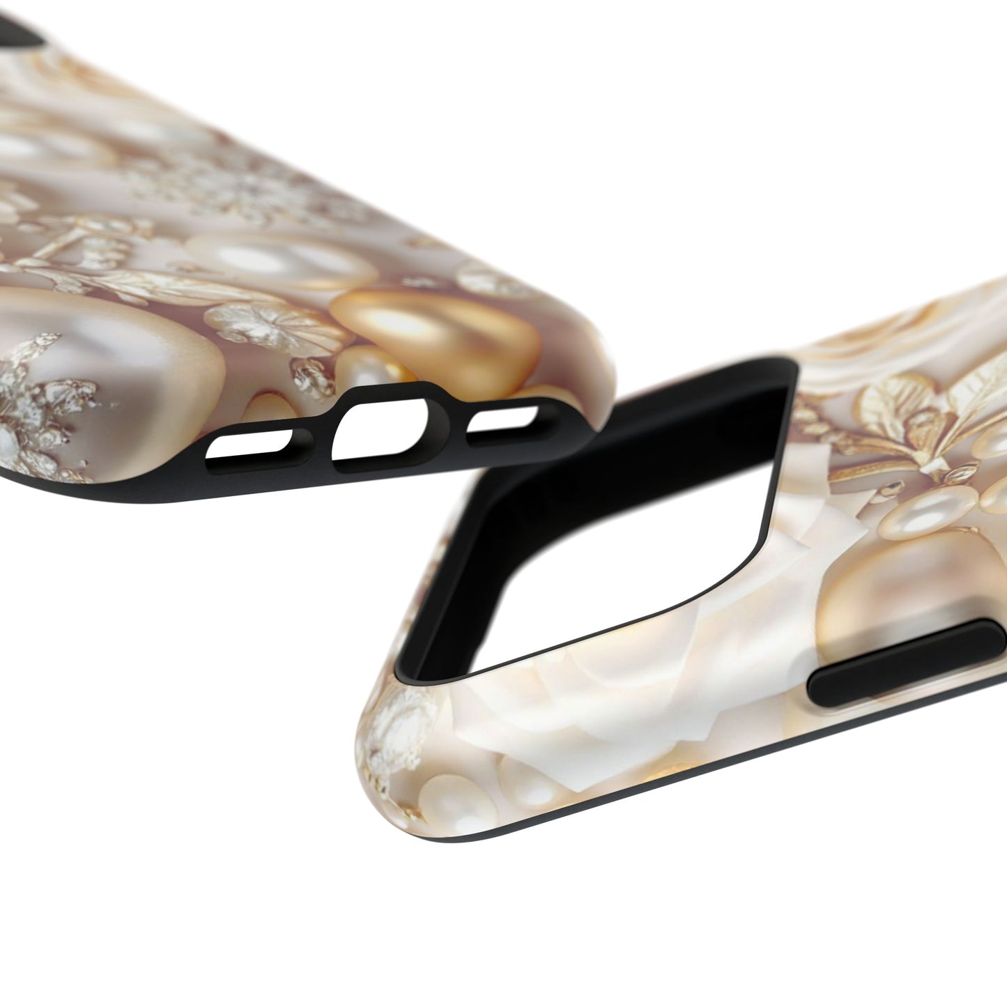 Impact-Resistant Phone Case – Ivory Opulence