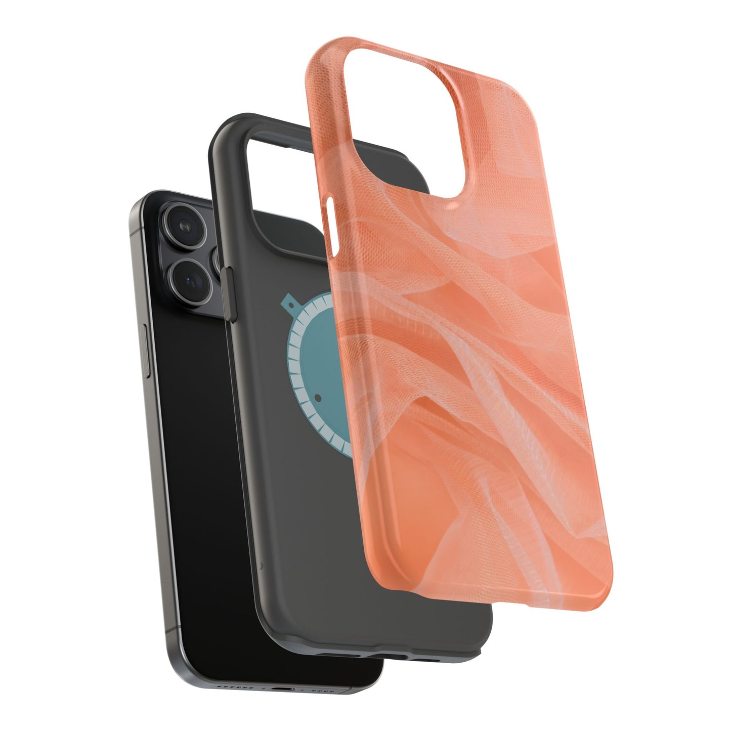 Wireless-Charging Compatible Case – Coral Veil