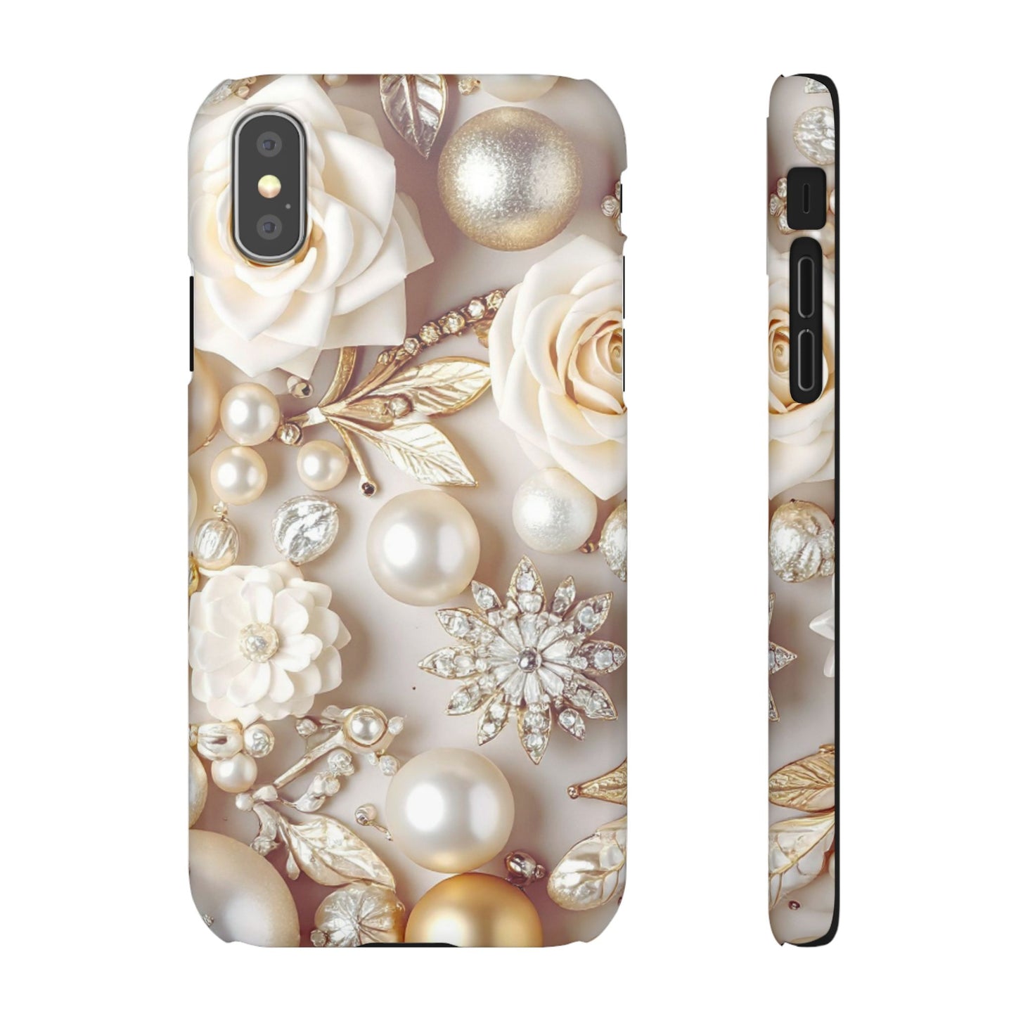 Snap Phone Case – Ivory Opulence