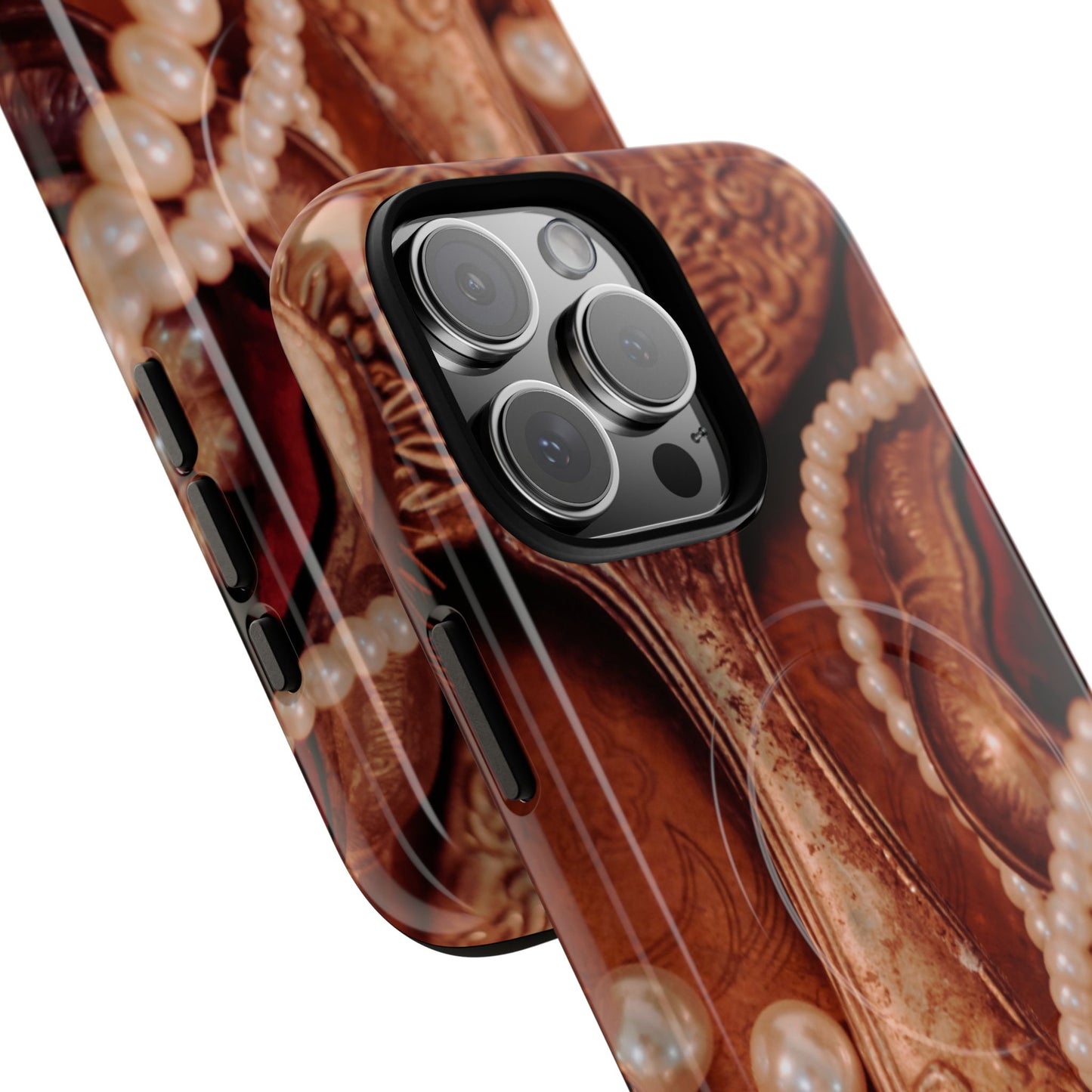 Protective Magnetic Phone Case – Bronze Vanity