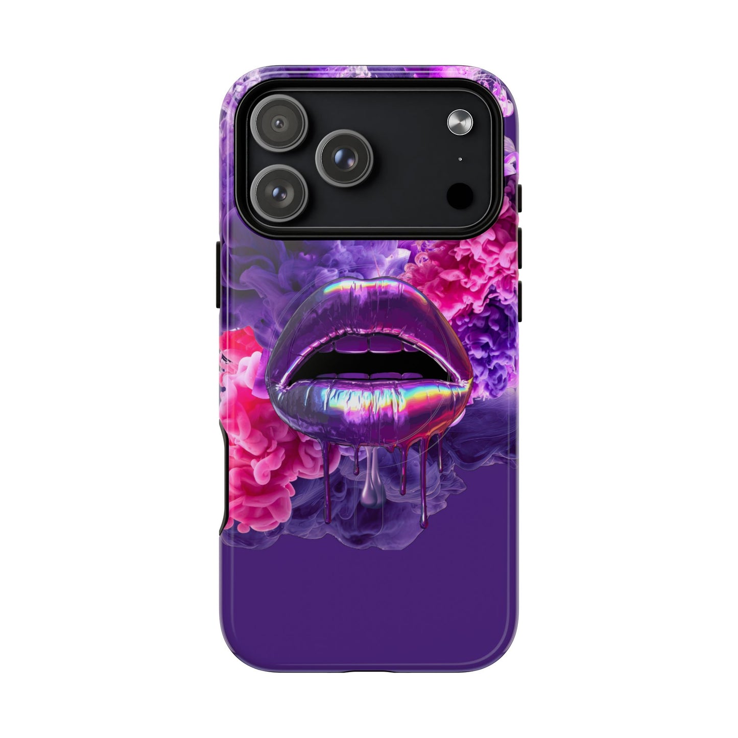 Protective Magnetic Phone Case – Purple Haze Lips