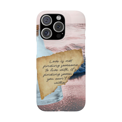 Slim Phone Case – Written in the Tide
