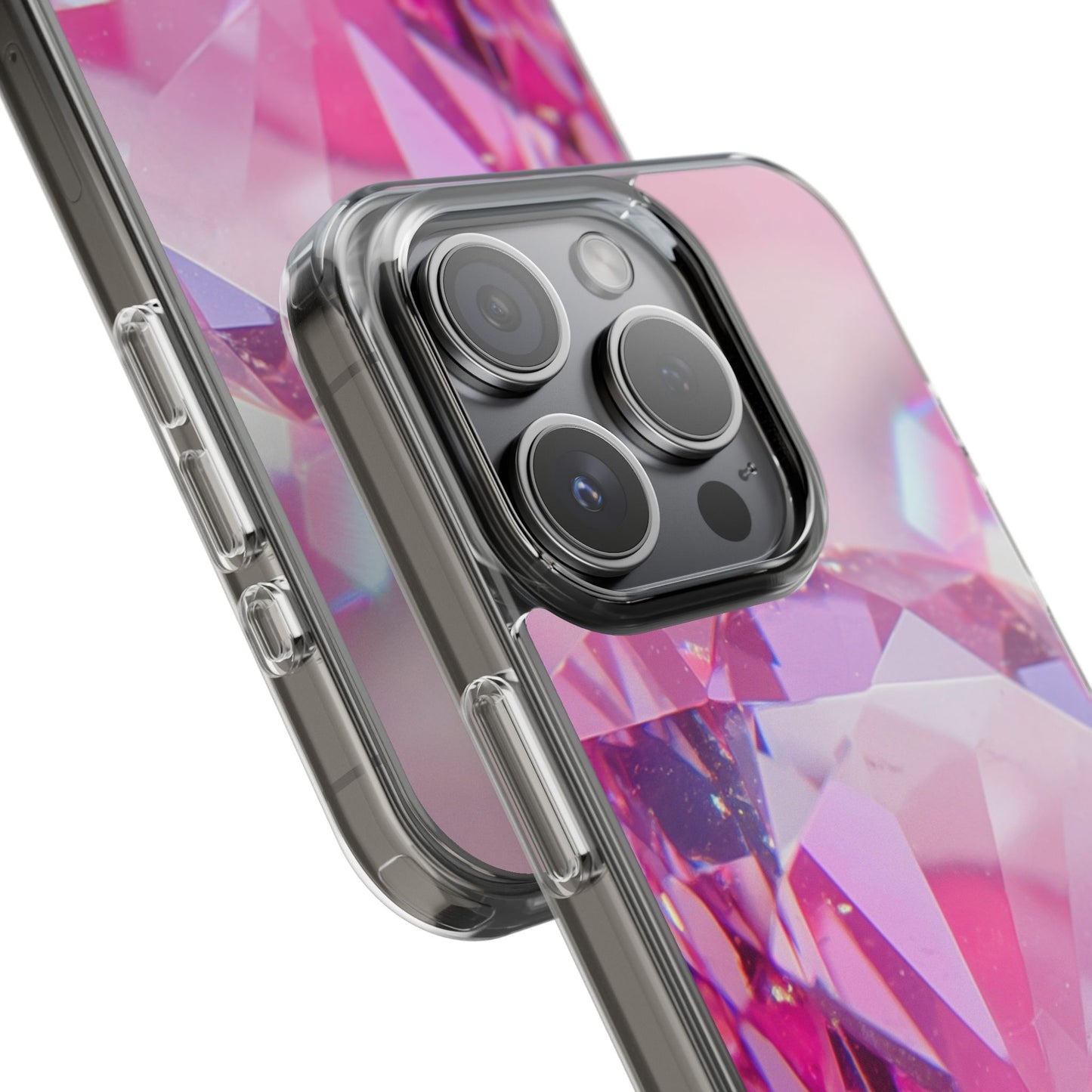 Clear Phone Case – Pink Ice