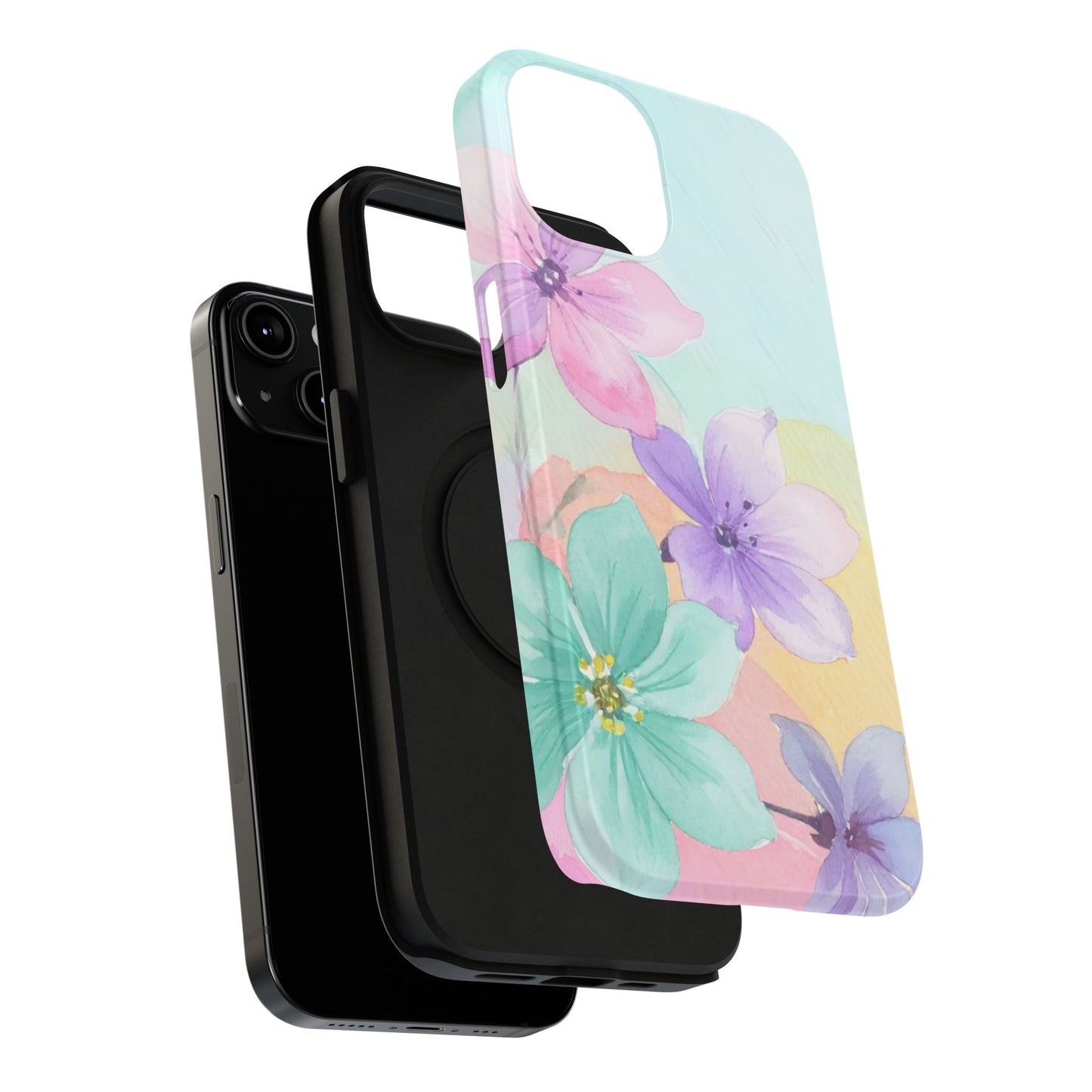 Impact-Resistant Phone Case – Water Petal