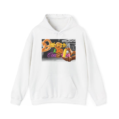 Pullover Hoodie – Never a Bad Connection Pretzel Stack Design