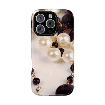 Protective Magnetic Phone Case – Noir Pearl