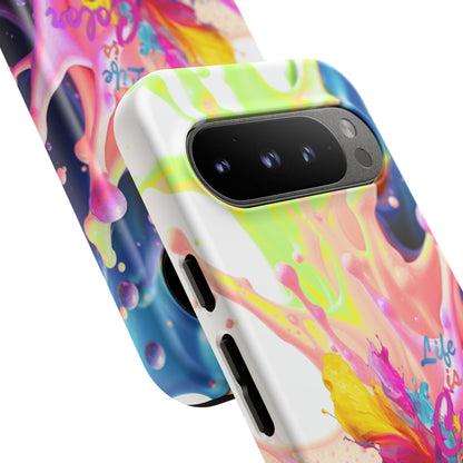Color Splash Phone Case — “Life in Color” Protective Tough Case