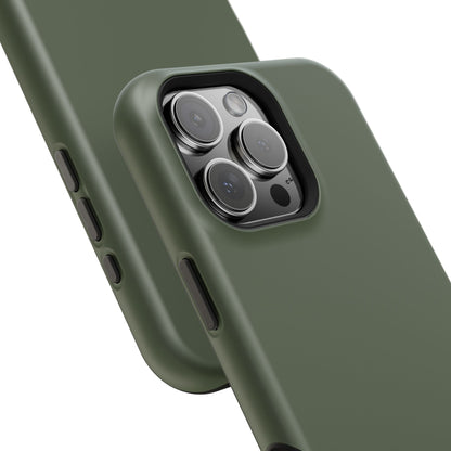 Impact-Resistant Phone Case — Military Green Protective Shockproof Cover