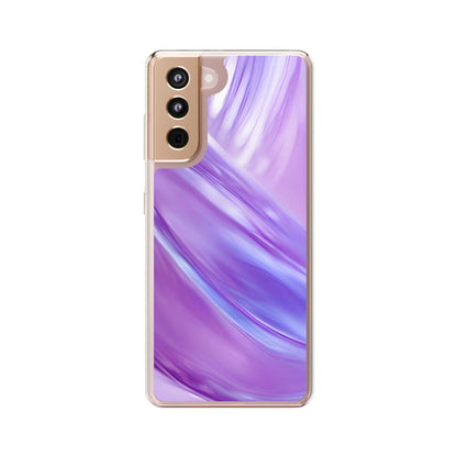 Clear Phone Case – Lavender Wave